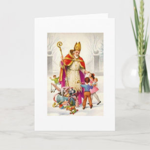 Vintage Saint Nicholas Greeting Card