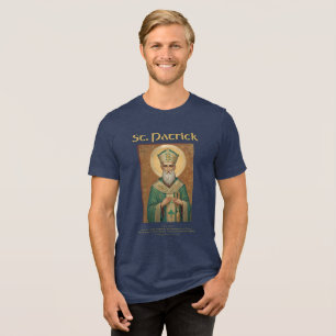 Vintage Saint Patrick Irish Roman Catholic Tri-Blend Shirt