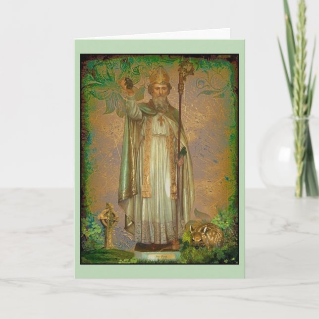 Vintage Saint Patrick's Day Note Card (Front)
