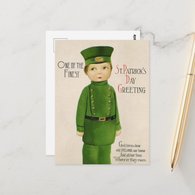 vintage Saint Patrick's Day  Postcard (Front/Back In Situ)