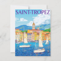 Vintage Saint-Tropez French Riviera Harbour Travel