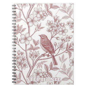 Vintage Sakura Cherry Blossom & Bird Aesthetic 1 Notebook