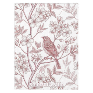 Vintage Sakura Cherry Blossom & Bird Aesthetic 1 Tablecloth