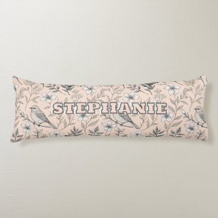 Vintage Sakura Cherry Blossom & Bird Aesthetic 3 Body Cushion