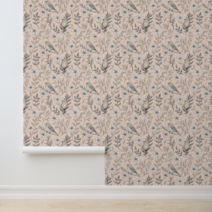Vintage Sakura Cherry Blossom & Bird Aesthetic 3 Wallpaper
