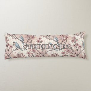 Vintage Sakura Cherry Blossom & Bird Aesthetic 5 Body Cushion