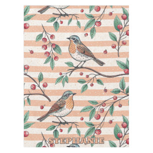 Vintage Sakura Cherry Blossom & Bird Aesthetic 7 Tablecloth