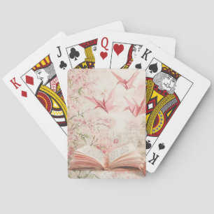 Vintage Sakura Origami Serenity (1) Playing Cards