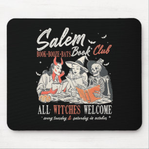 Vintage Salem Book Club Witchy Witch Spooky Season Mouse Pad