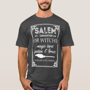 Vintage Salem Convention Funny Halloween Witch T-Shirt