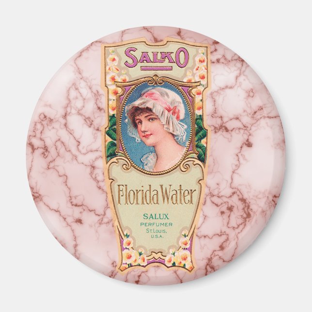 Vintage Salko Florida Water Perfume Label Magnet (Front)