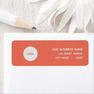 Vintage Salmon Pattern Touch of Elegance Return Address Label