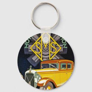 Vintage Salmson Automobile Ad Key Ring