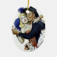 Vintage Saloon Girl Cowboy Bar Dance Fun poster