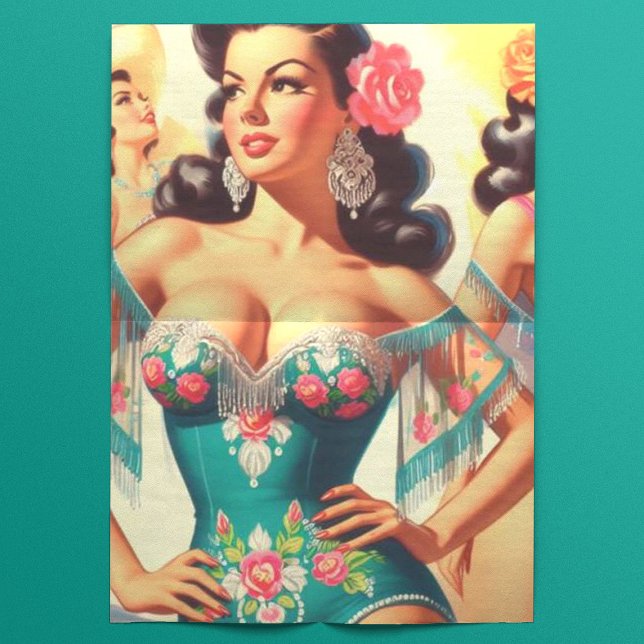 Vintage Salsa Pin-ups Tissue Paper (Creator Uploaded)