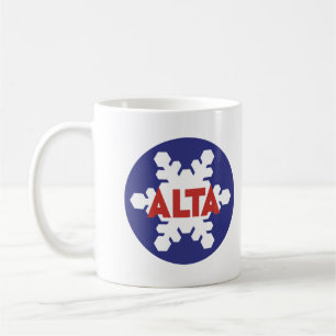 Vintage Salt Lake City, Alta Ski resort utah gifts Coffee Mug