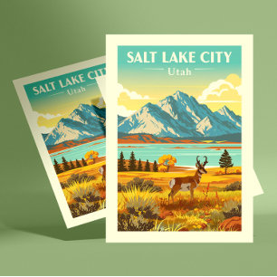 Vintage Salt Lake City Utah Postcard
