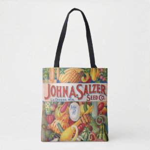 Vintage Salzer Seed Catalogue Vegetables Tote Bag