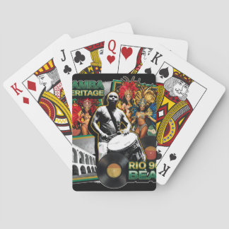 Vintage Samba Culture Heritage Rio de Janeiro Playing Cards