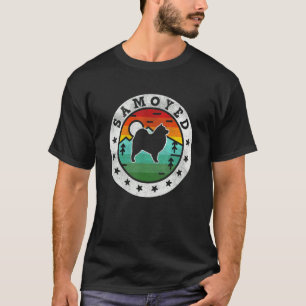 Vintage Samoyed Retro Dog Mum Dad T-Shirt