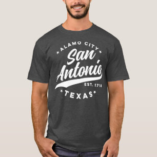 Vintage San Antonio Alamo City Texas Teal USA T-Shirt