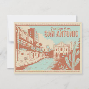Vintage San Antonio Postcard   Greetings from