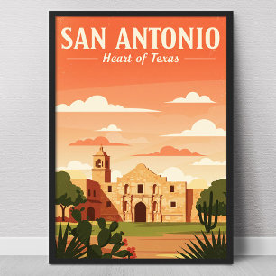 Vintage San Antonio Poster