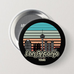 Vintage San Antonio Texas 7.5 Cm Round Badge