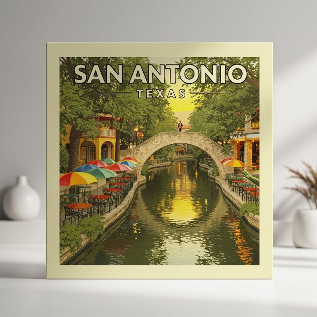 Vintage San Antonio Texas Ceramic Tile (Creator Uploaded)