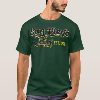Vintage San Diego Baseball Est1969 Baseball Lover T-Shirt