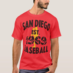 Vintage San Diego Baseball Est 1969 Baseball Pitch T-Shirt