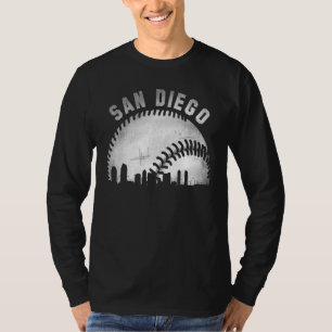 Vintage San Diego Skyline City Baseball T-Shirt