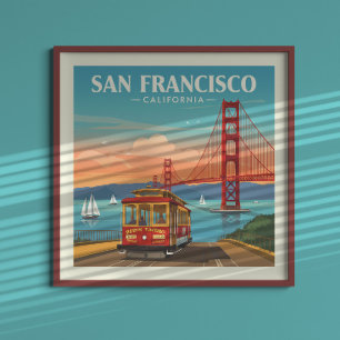 Vintage San Francisco California Poster