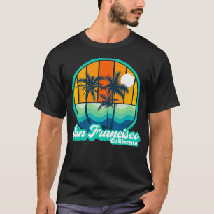 Vintage San Francisco California Summer 90s Beach  T-Shirt