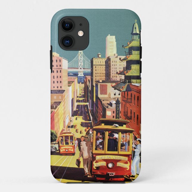 Vintage San Francisco Case-Mate iPhone Case (Back)