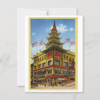 Vintage San Francisco Chinatown Postcard