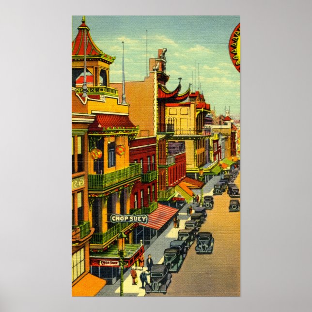 Vintage San Francisco Chinatown Poster (Front)