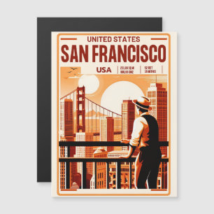 Vintage San Francisco City balcony view California