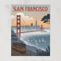 Vintage San Francisco Golden Gate Bridge