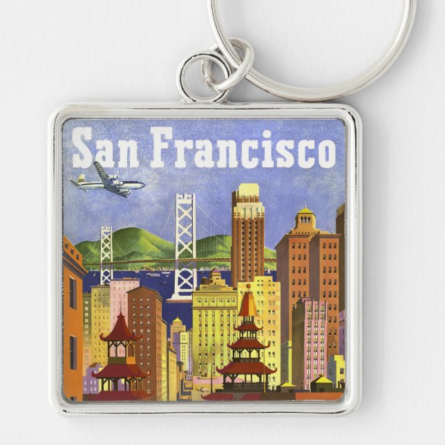 Vintage San Francisco Key Ring (Front)