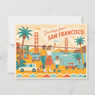 Vintage San Francisco Postcard Greetings from