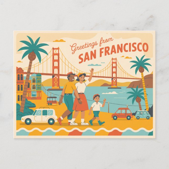 Vintage San Francisco Postcard | Greetings from (Front)