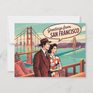 Vintage San Francisco Postcard   Greetings from