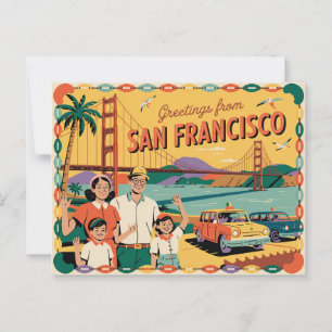 Vintage San Francisco Postcard Greetings from