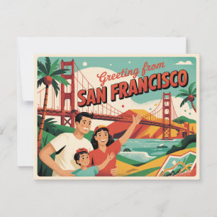 Vintage San Francisco Postcard Greetings from