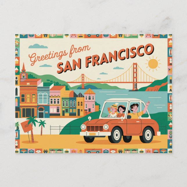 Vintage San Francisco Postcard | Greetings from (Front)