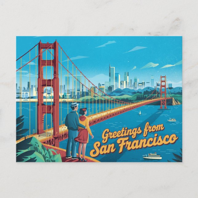 Vintage San Francisco Postcard | Greetings from (Front)