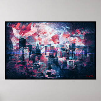 vintage san francisco rusty landscape darkside poster