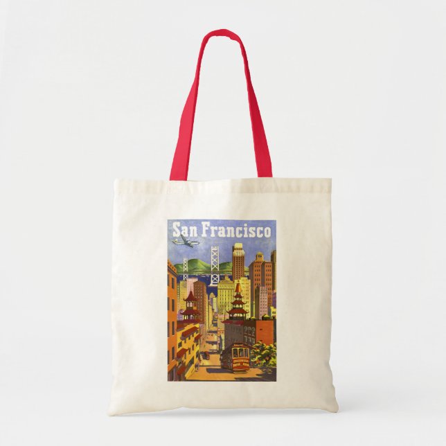 Vintage San Francisco Tote Bag (Front)