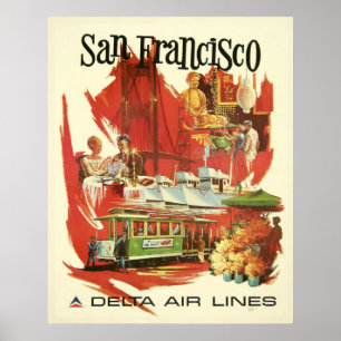 Vintage San Francisco Travel Poster